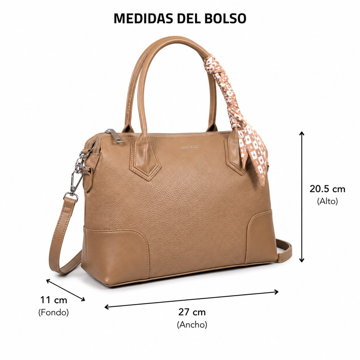 Bolso Satchel Mujer Elegance 1020