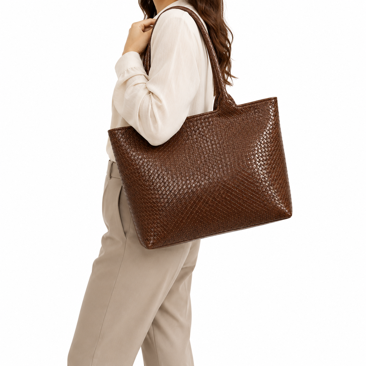 Bolso Mujer Tote Trenzado 1021
