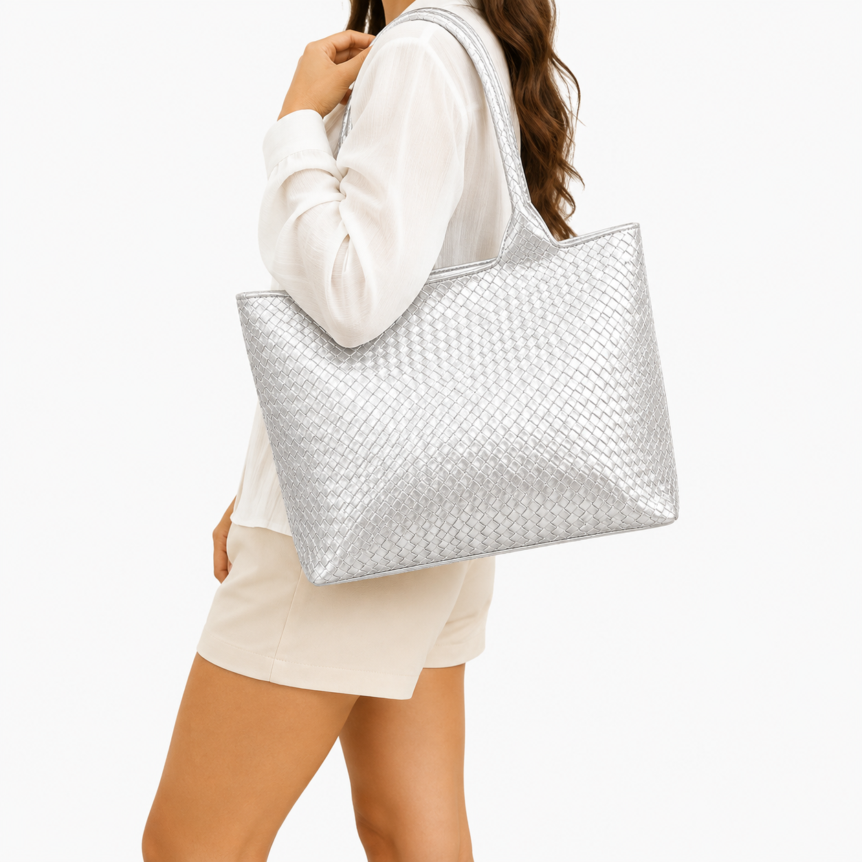 Bolso Mujer Tote Trenzado 1021