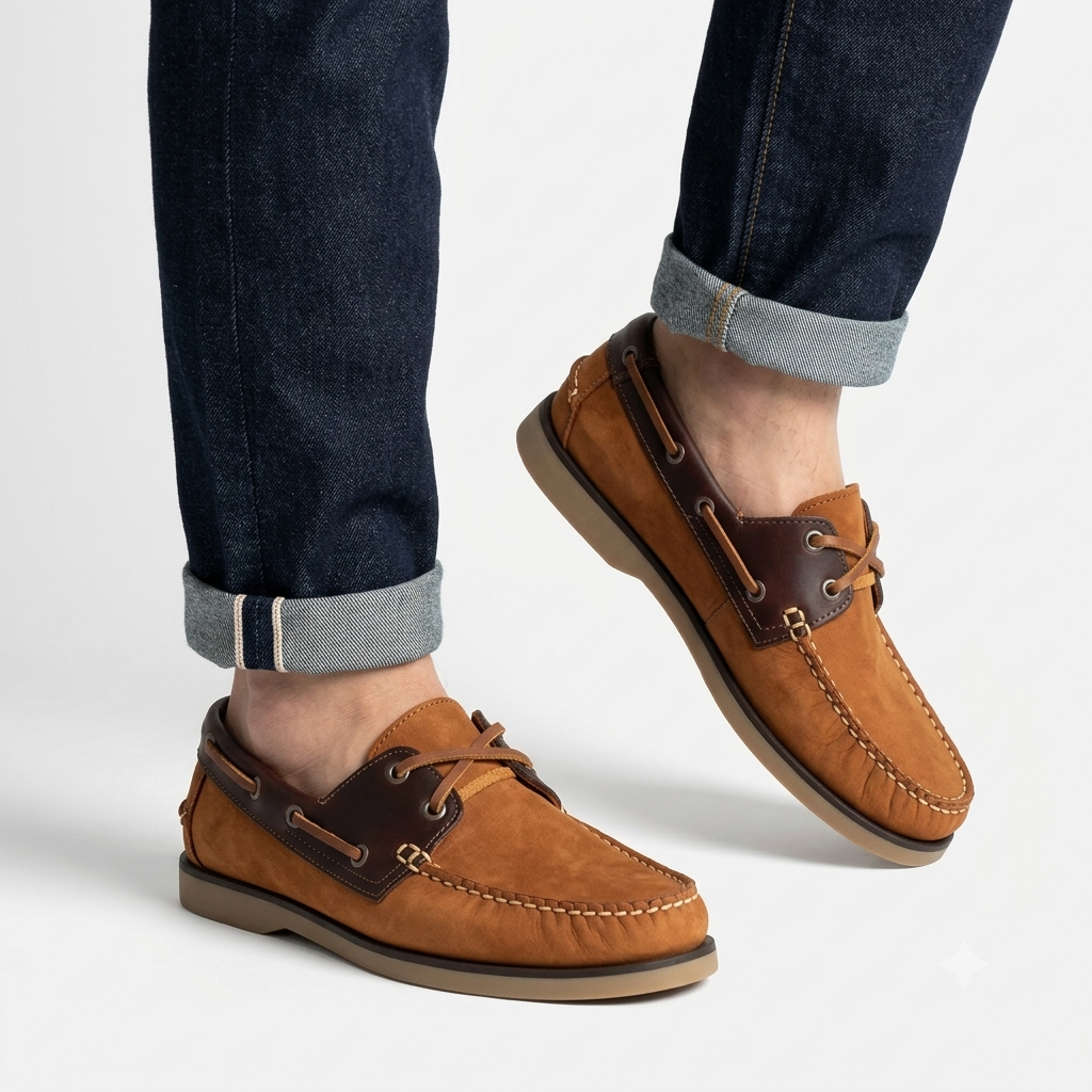 Mocasín Hombre Cuero Náutico clásico 3322