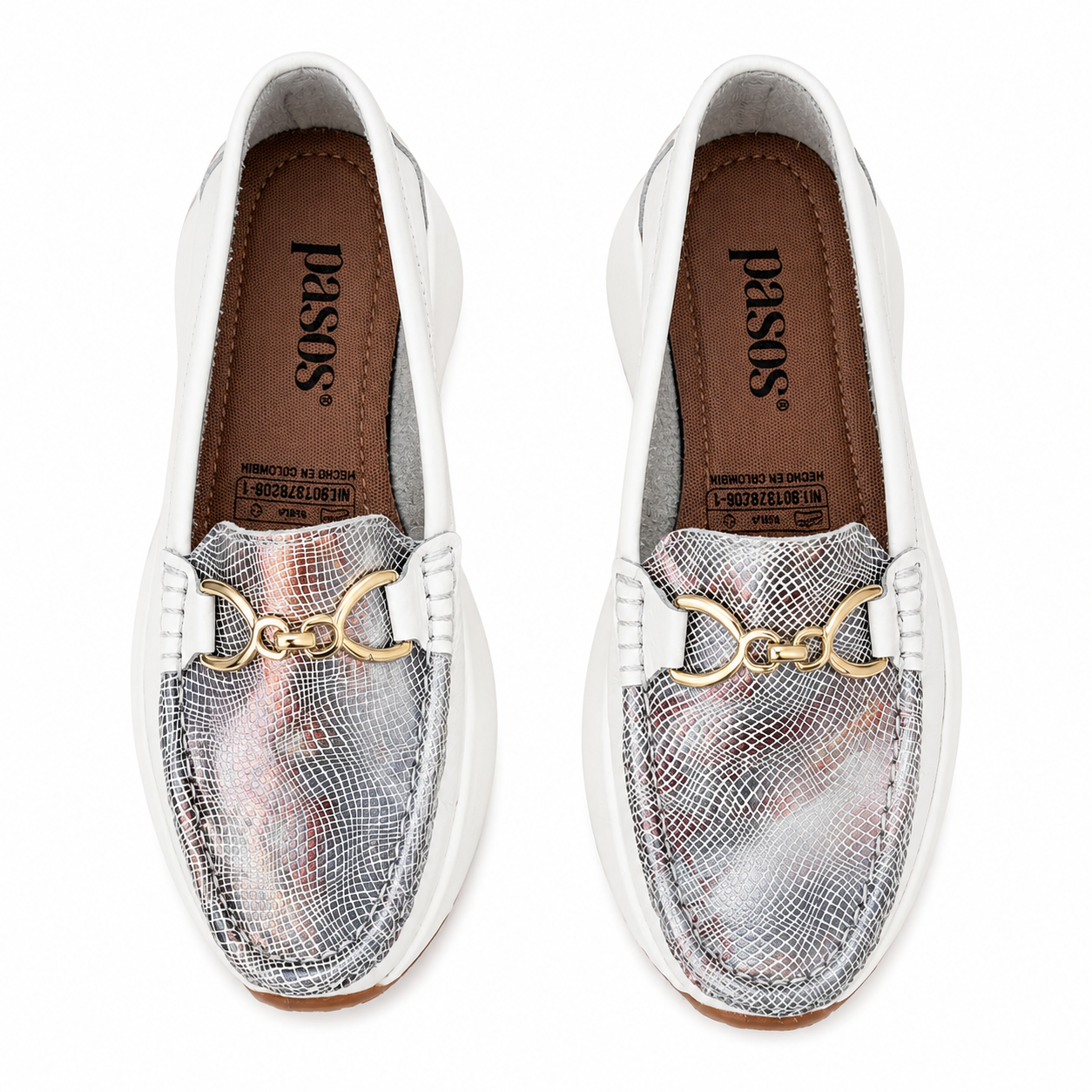 Mocasin Cuero Mujer Herraje 7830