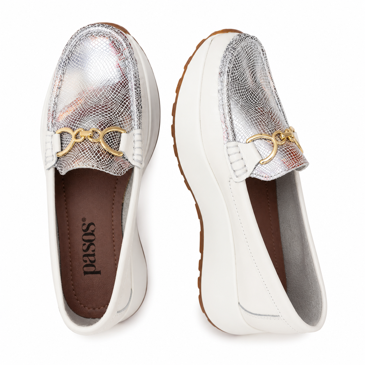 Mocasin Cuero Mujer Herraje 7830