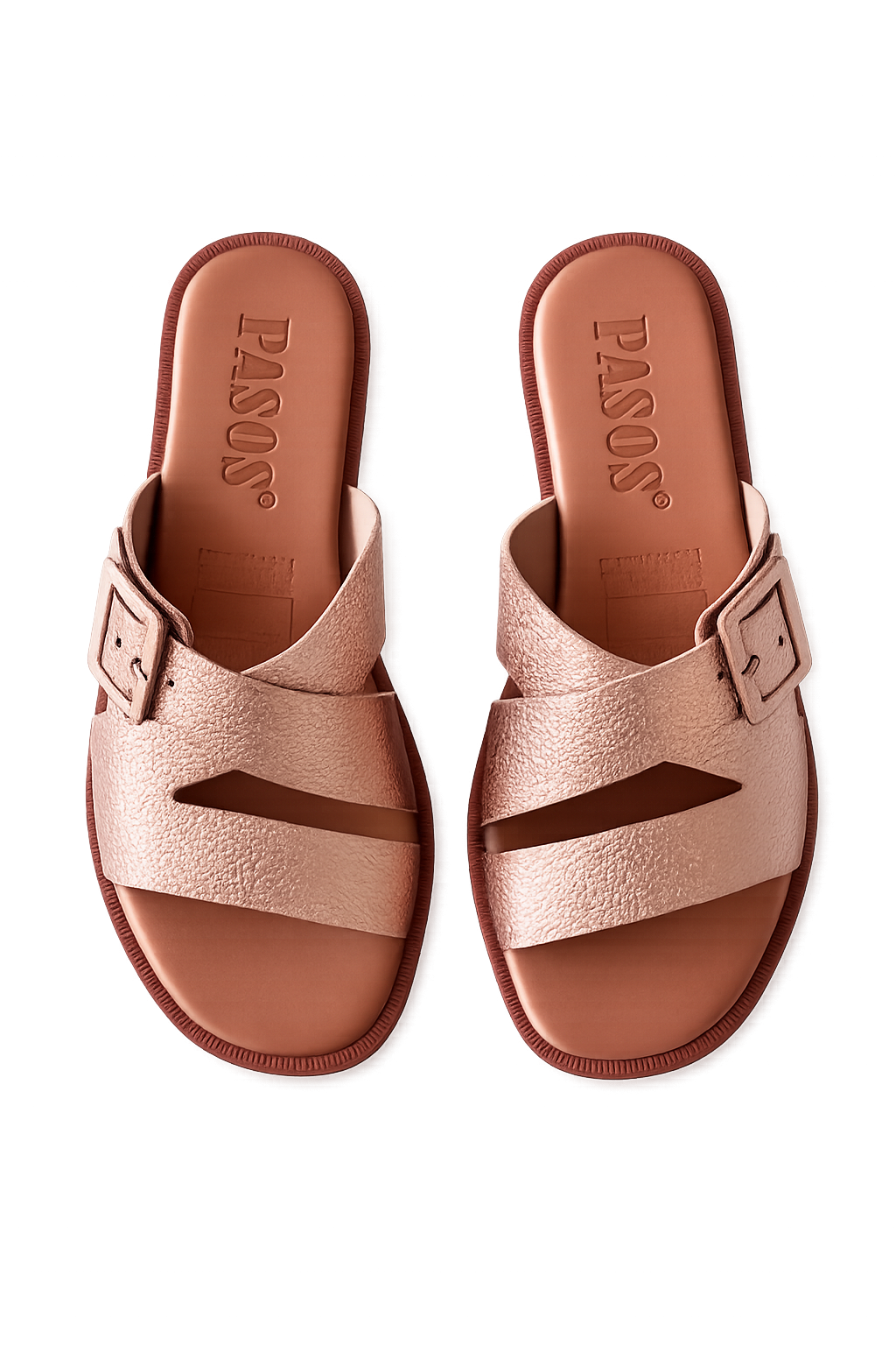 Sandalia Plana Mujer Brisa Oro Rosa 8029