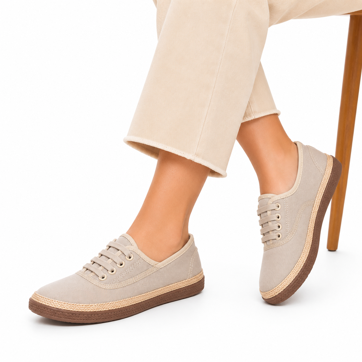 Baletas Mujer Espadrila Cordon 8085