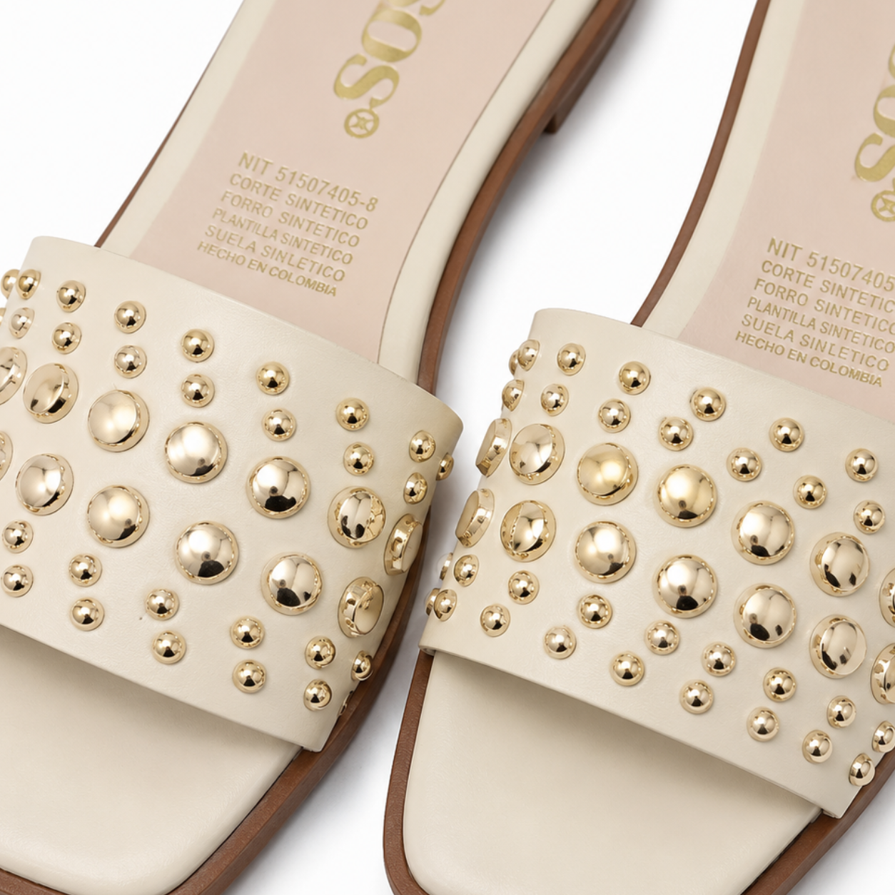 Sandalia Plana Mujer Glitz 8208