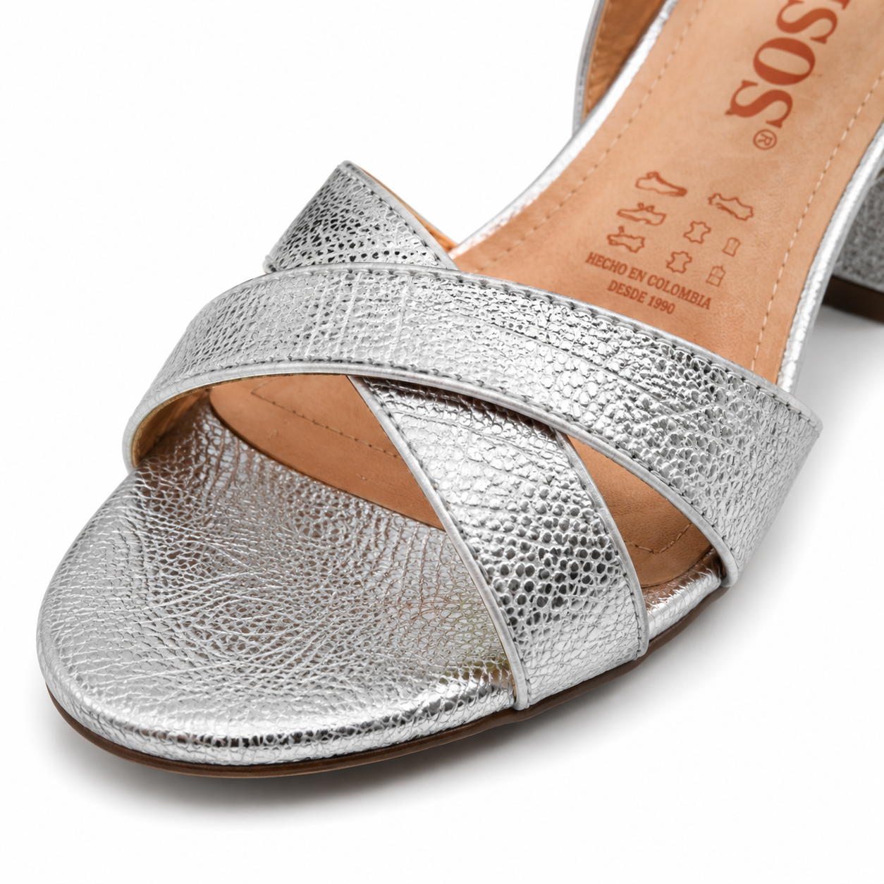 Sandalia de Tacon Mujer Tiras Cruzadas 8179
