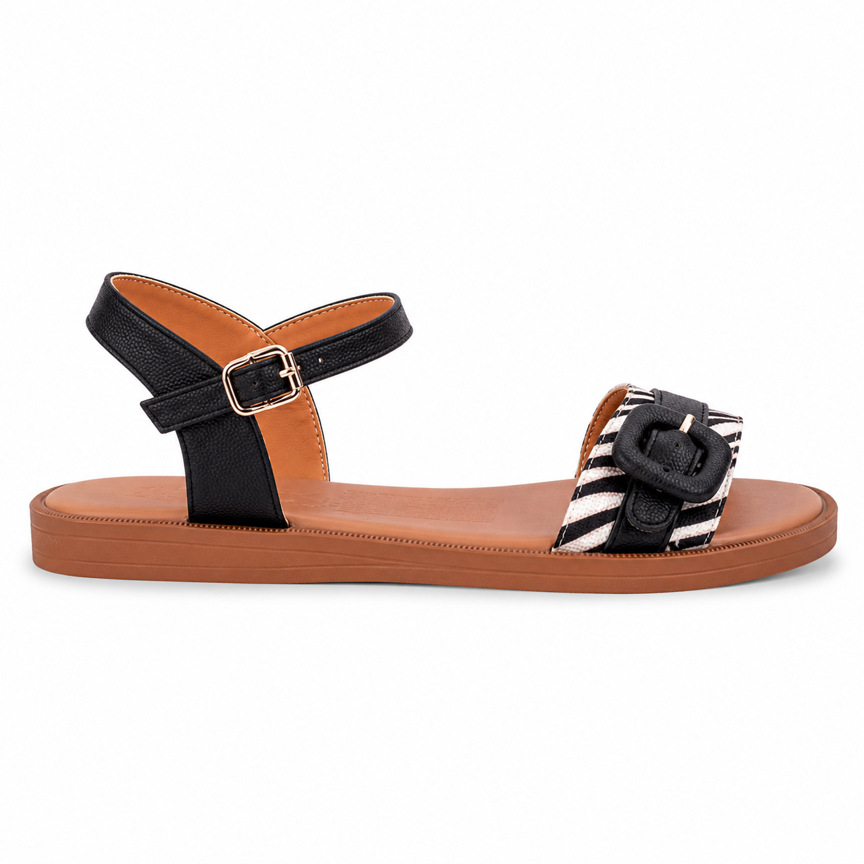 Sandalia Plana 8032 negro
