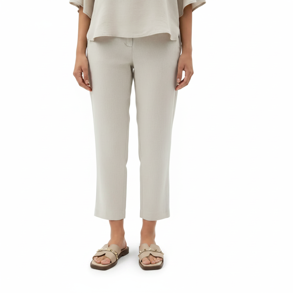 Modelo medio cuerpo mule beige plana dos correas rockstud dorado Ref 8204
