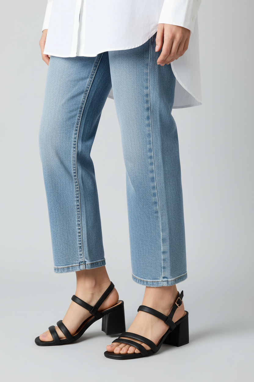 Modelo toma cerrada sandalia negra exactamente igual al diseño original Ref 7589