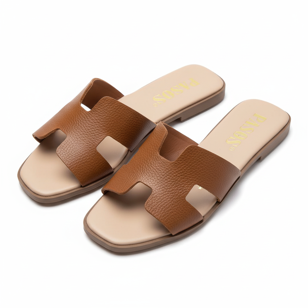 Par de sandalias 8027 camel