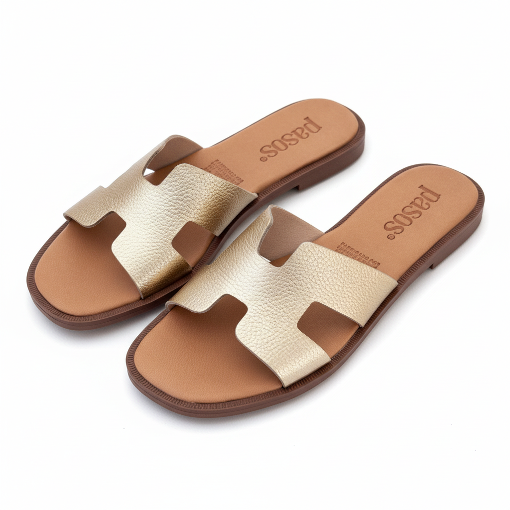 Par de sandalias 8027 doradas