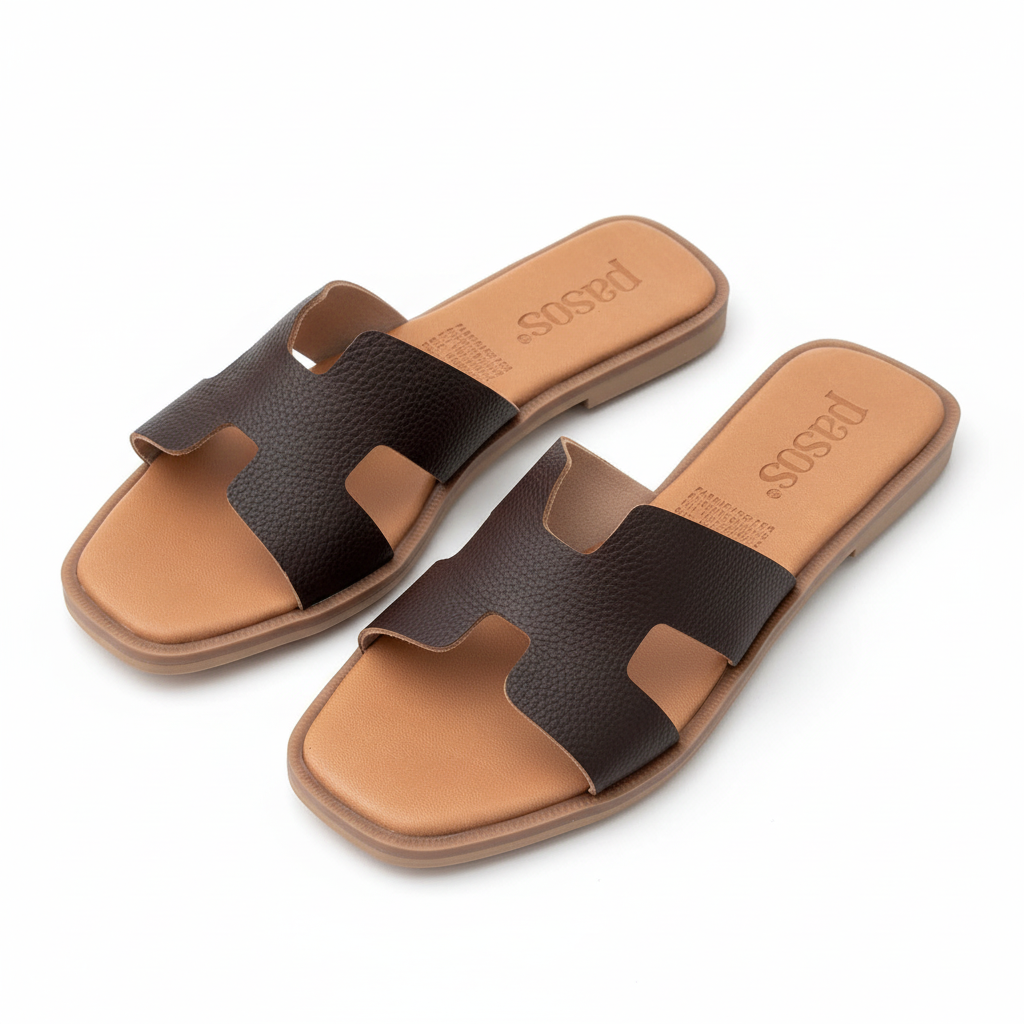 Par de sandalias 8027 marrón