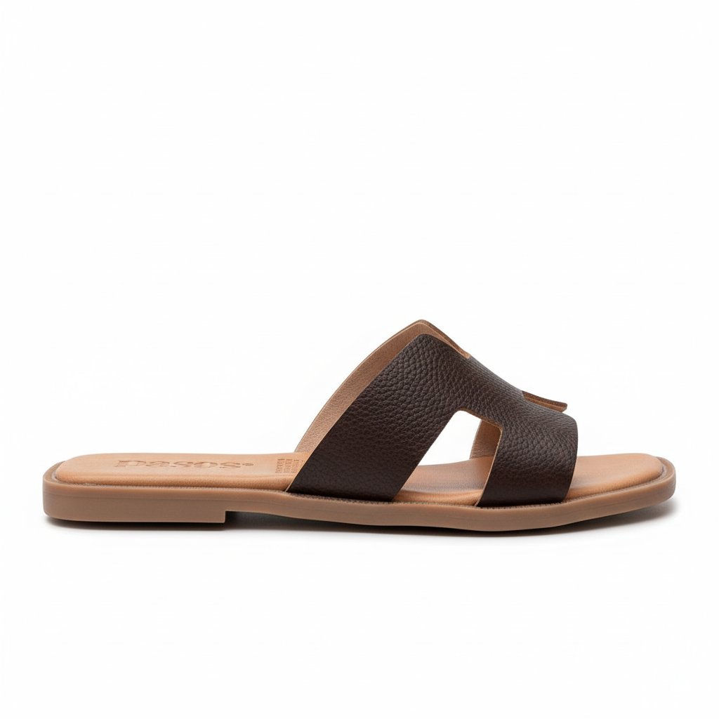 Sandalia 8027 marrón vista lateral