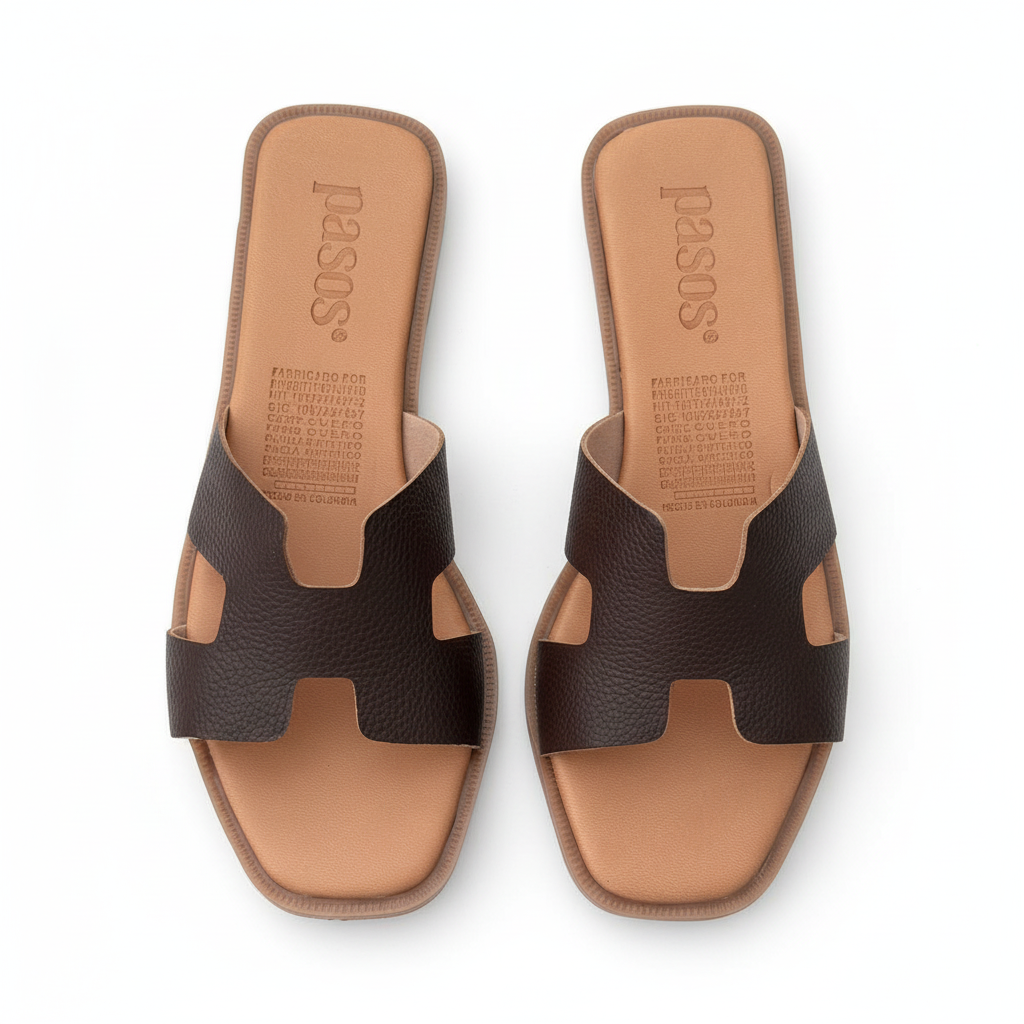 Sandalia 8027 marrón vista superior