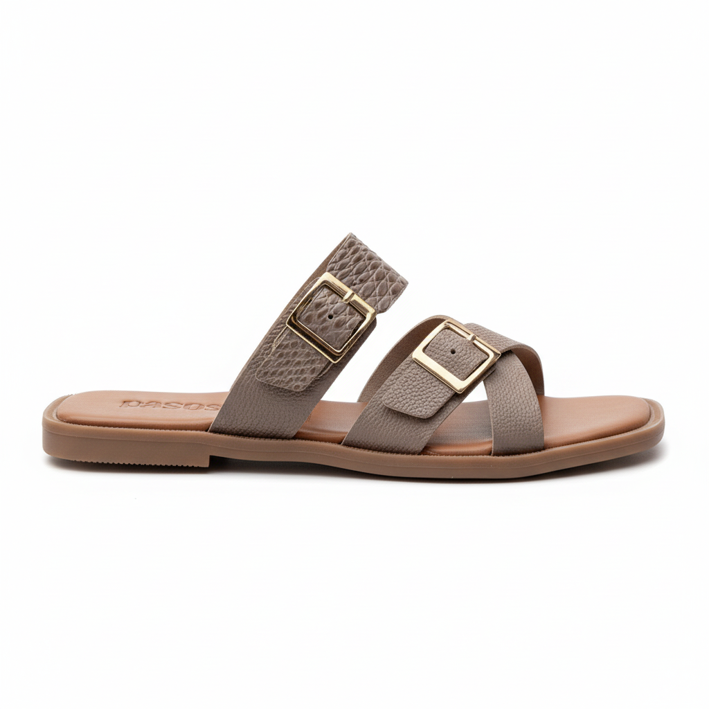 Sandalia gris vista lateral