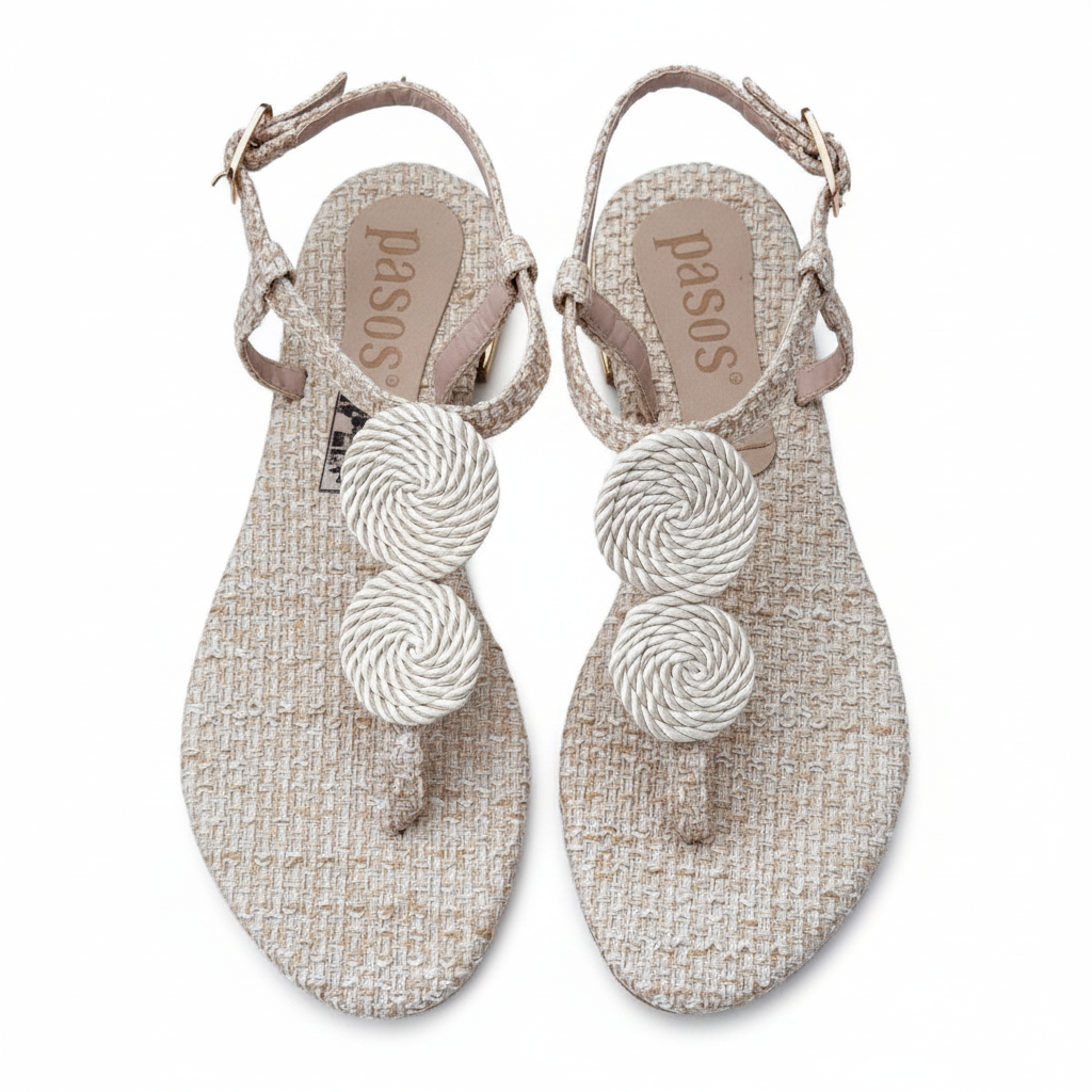 Sandalia PASOS 7941 beige vista aérea