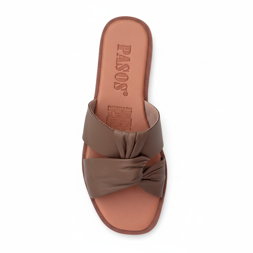 Sandalia PASOS taupe vista superior