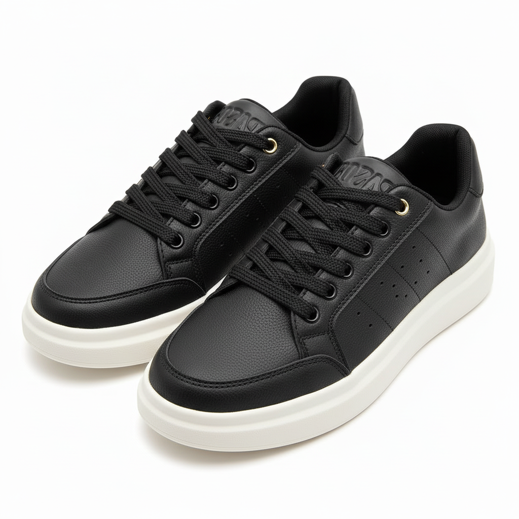 Tenis 7805 negro vista lateral