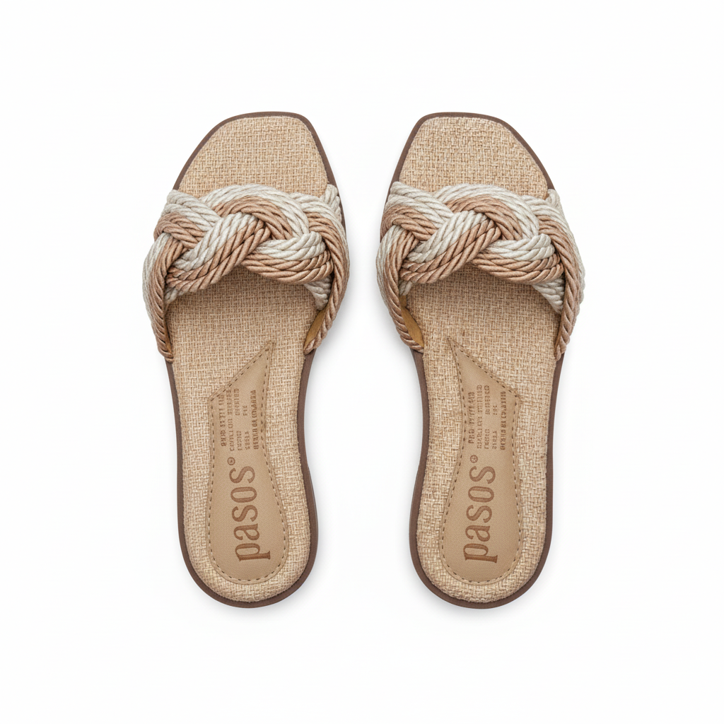 Vista aérea sandalia slide genérico - corregida