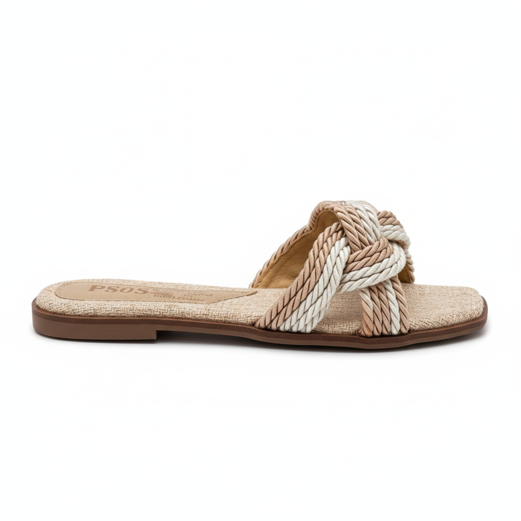 Vista lateral sandalia slide genérico - exacta al detalle